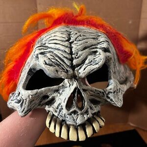 Marvel Disguise 2004 Ghost Rider Mask Halloween Cosplay Good Condition